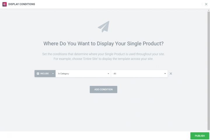 Display Conditions