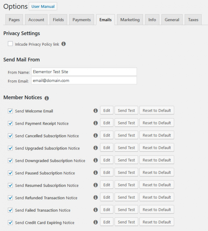 email customization options